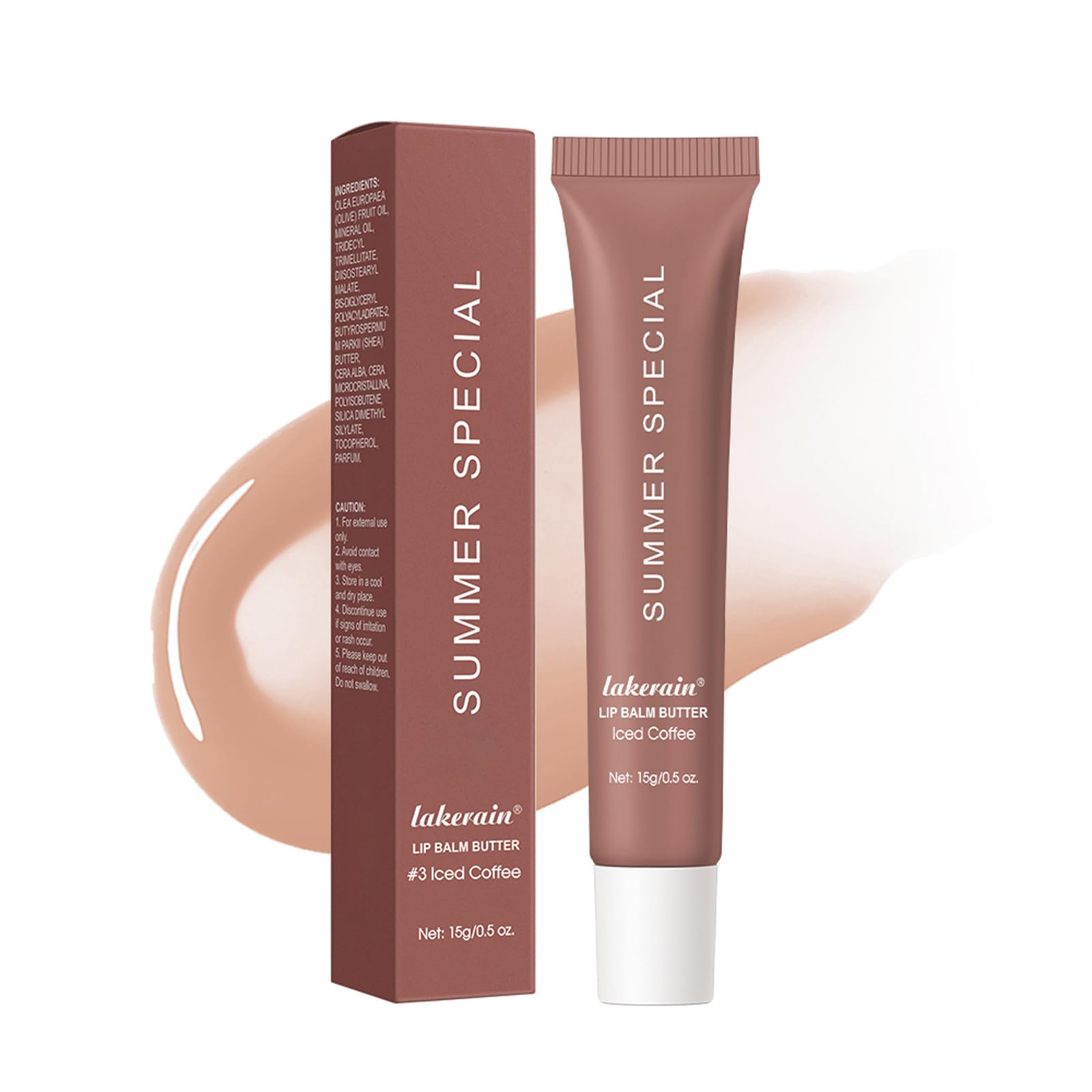 Summer Special Lip Butter Balm - Ultra-Hydrating, Nourishing Lip Care with Natural Ingredients, Shea Butter & Olive Oil, Soothes & Softens Dry Lips (4PCS, 0.5 Fl Oz (Pack of 4))